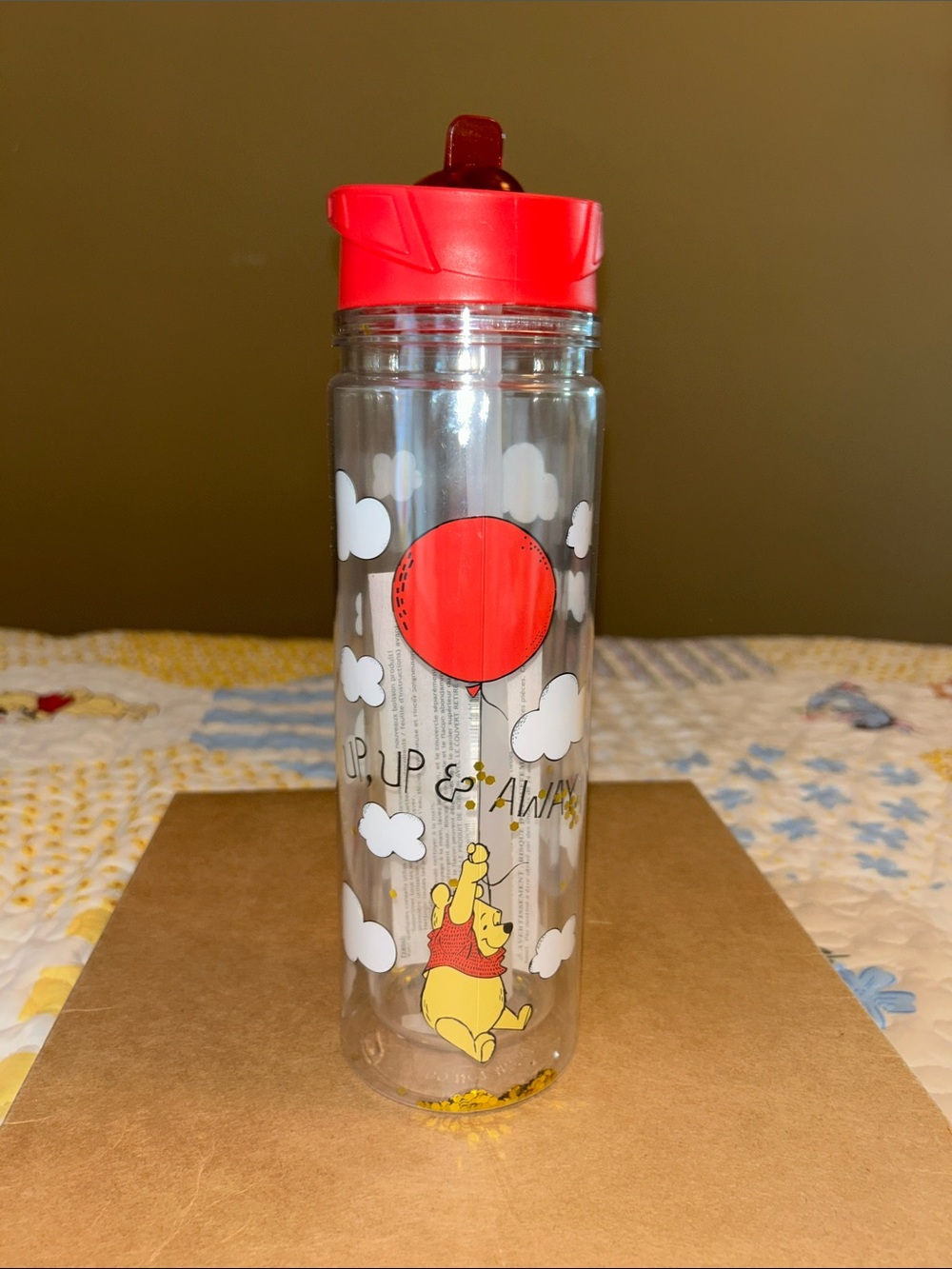 Winnie the Pooh Balloon Glitter Bottle 18oz